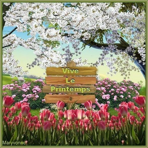 C'est le 20 Mars Vive le printemps 